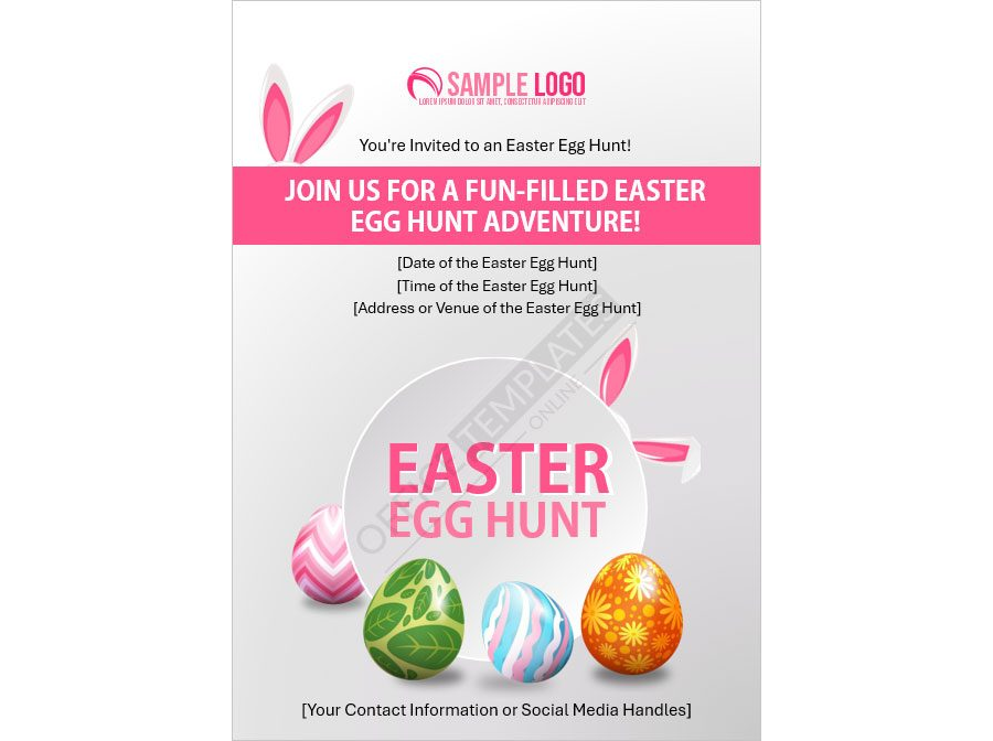 Easter Egg Hunt Invitation Template