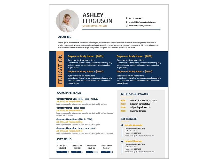Download Life, Physical, and Social Science Jobs Resume Sample for MS Word