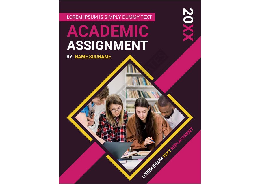 Academic Assignment Cover Page Template