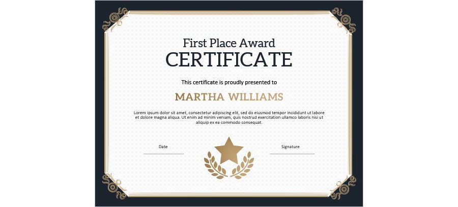 Download Award Certificate Template