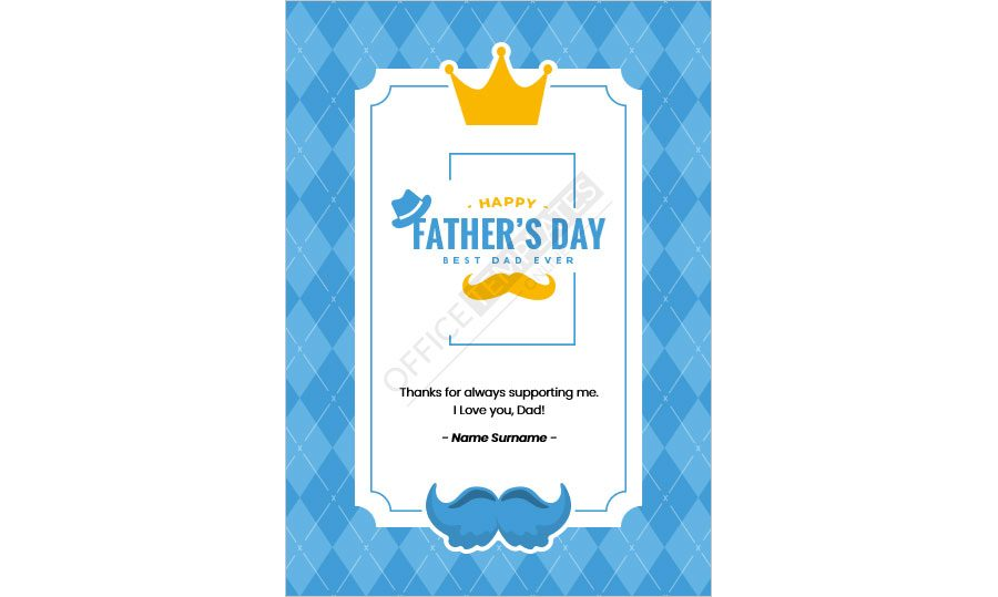 Father's Day Card to Express Gratitude