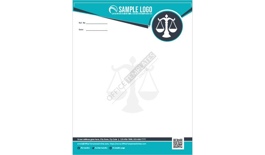 Download Letterhead Format for Law Firm in MS Word