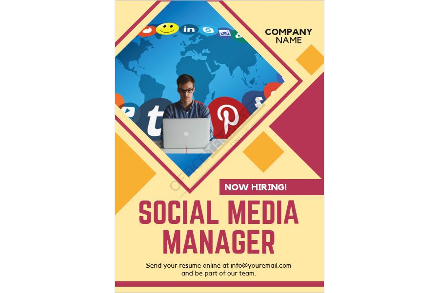Social Media Manager Job Vacancy Announcement Template