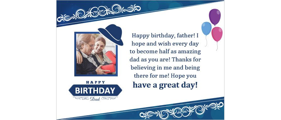 Download Birthday Card for Father