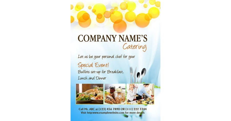 Download Catering Flyer Template for MS Word