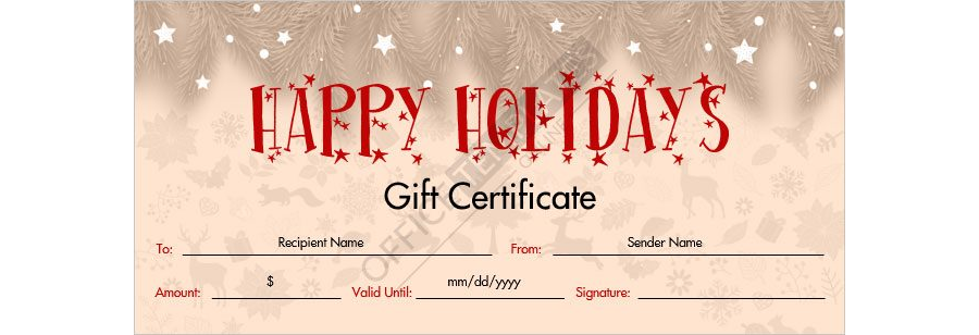 Christmas Gift Certificate Template - 08