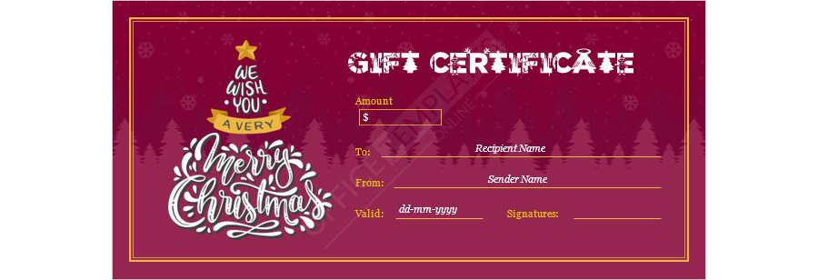 Christmas Gift Certificate Template - 18