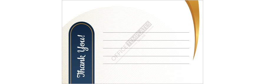 Download Thank You Note Card Format in MS Word