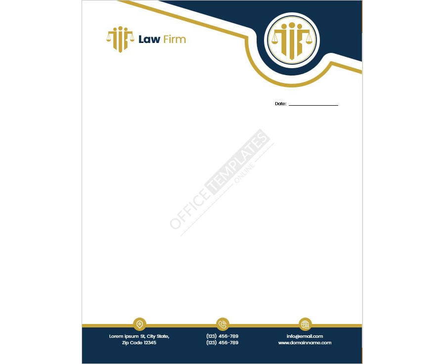 Law Firm Letterhead Template