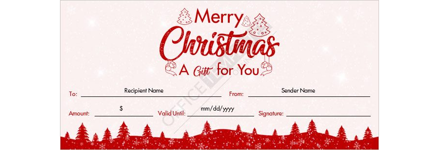 Christmas Gift Certificate Template - 17