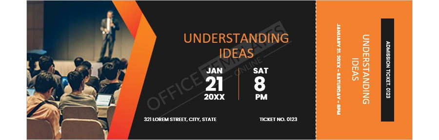 Event Admission Ticket Template