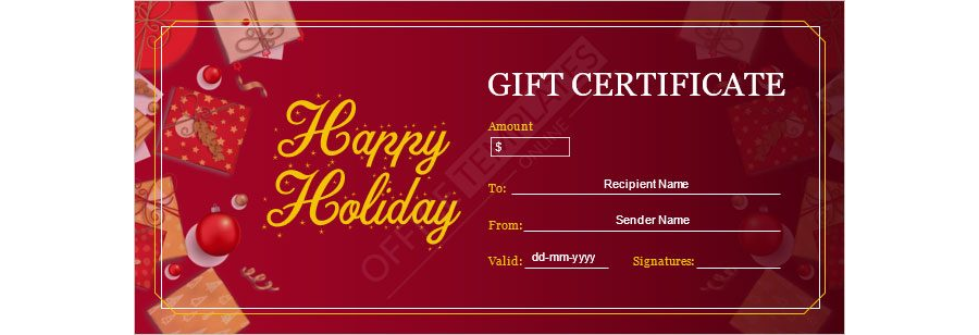 Christmas Gift Certificate Template - 10
