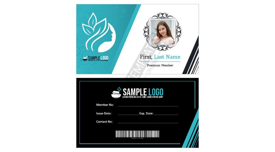 SPA/Salon Membership ID Card Template