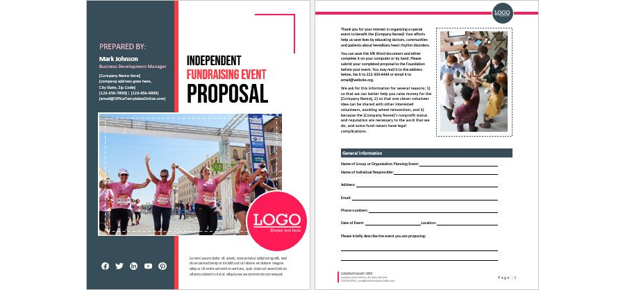 Download Fundraising Event Proposal Template