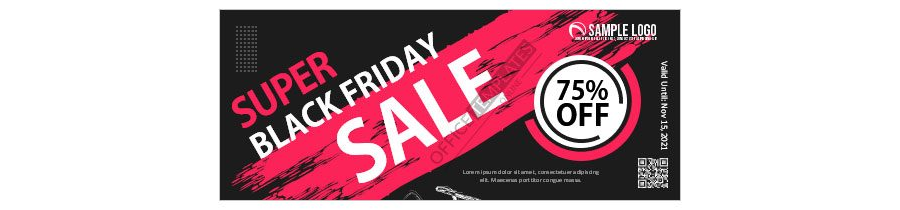 Download Awesome Coupon Template for Black Friday Sale - MS Word