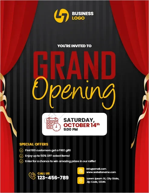 Grand Opening Flyer Template