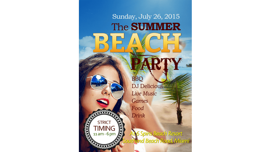 Download Summer Beach Party Flyer