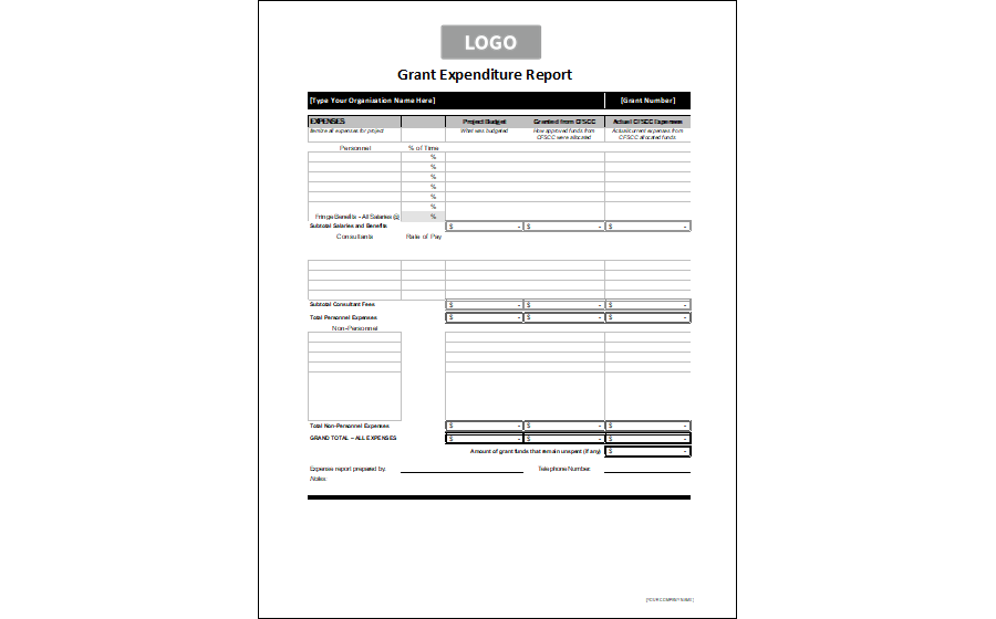 Grant Expenditure Report