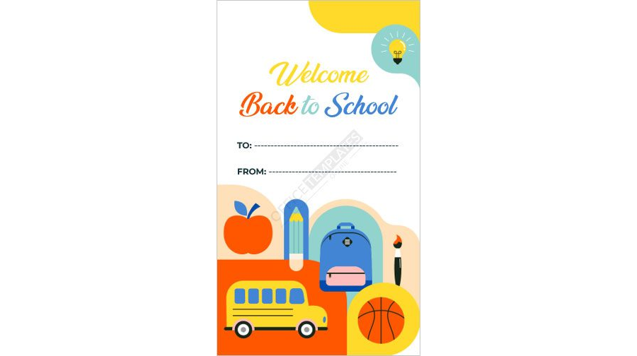 Back to School Gift Tag Template
