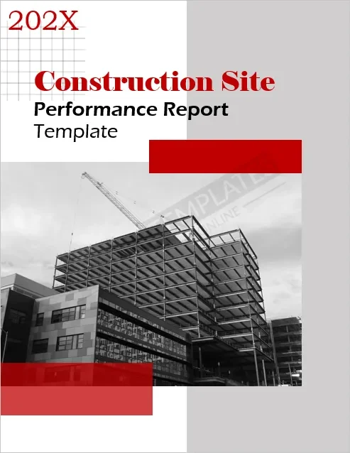 Construction Site Performance Report Template