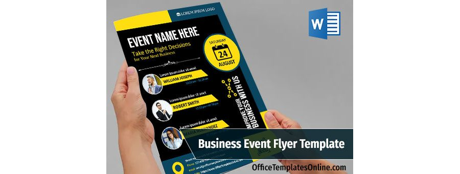 Download Business Event Flyer for MS Word