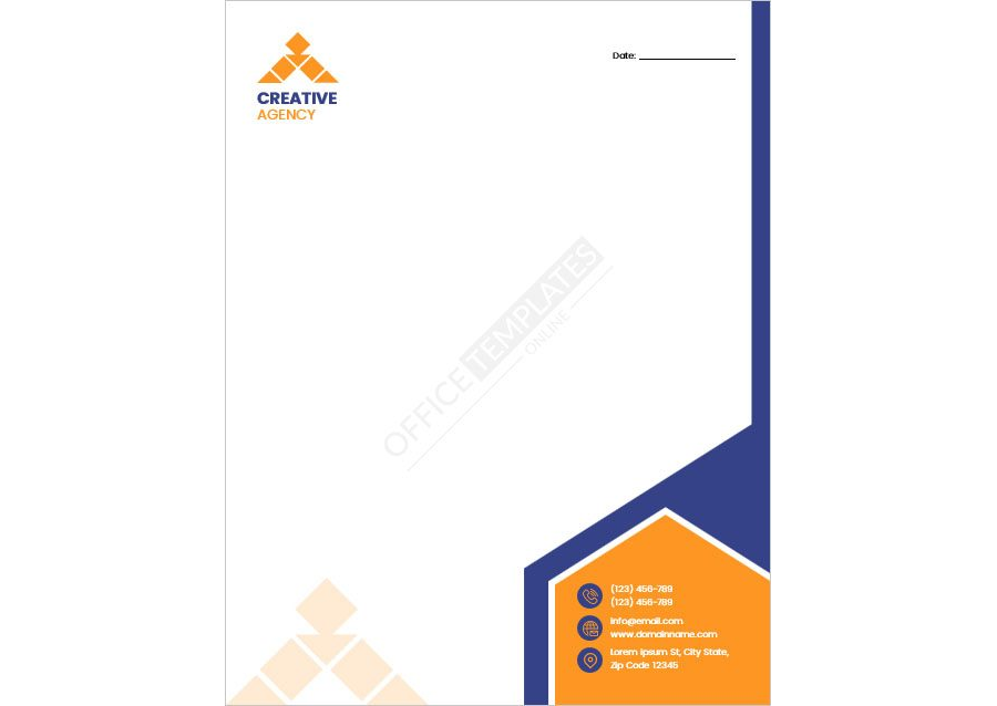 Creative Agency Letterhead Template
