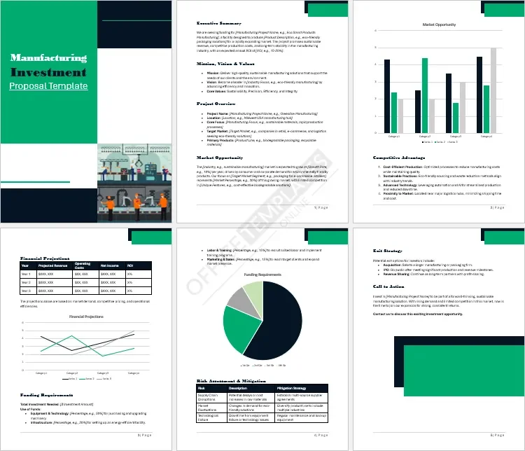 Manufacturing Investment Proposal Template