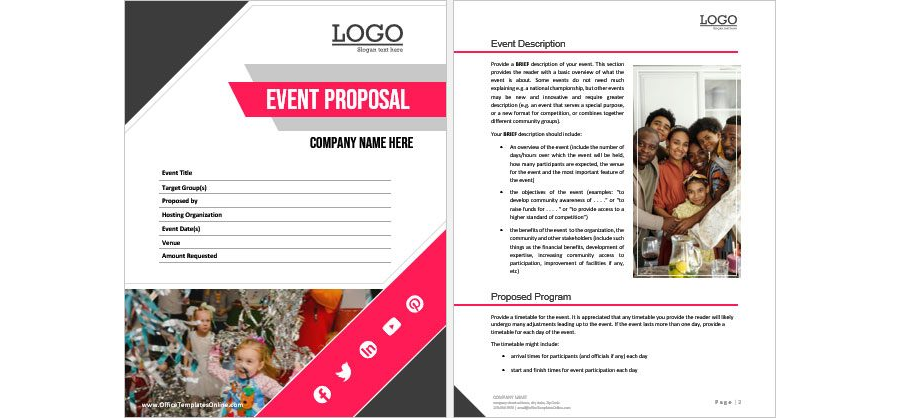 Download Event Proposal Template