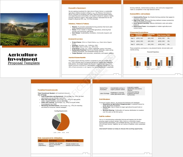 Agriculture Investment Proposal Template