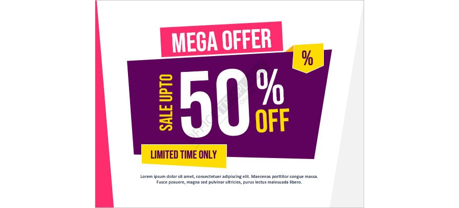 Download New Offers & 50% Sale Business Outdoor Sign format for MS Word