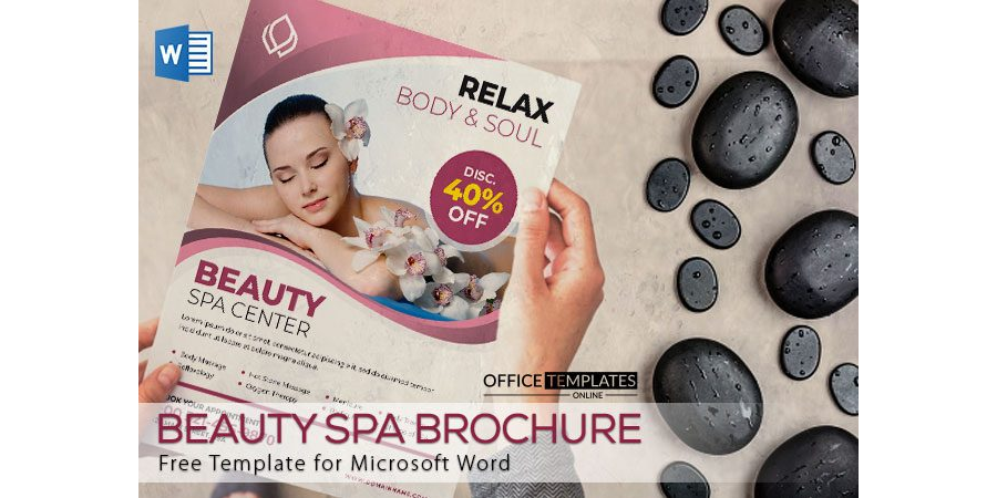 Beauty Spa Brochure Template in MS Word Format