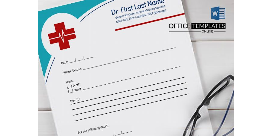 Doctor's Note Template - 02