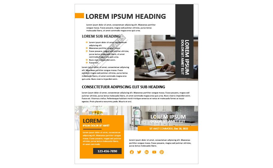Download MS Word Company/Business Newsletter Template
