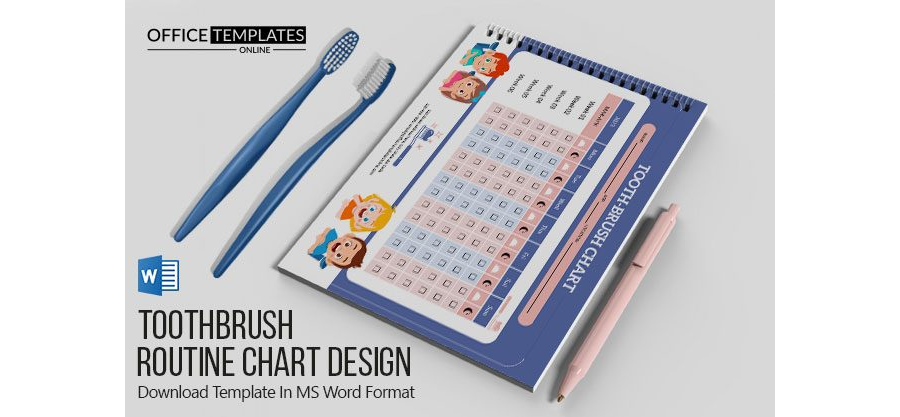 Teeth Brush Routine/Behavior Chart Template