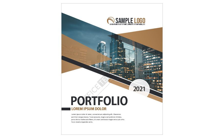 Download Business Portfolio Cover Page Design in MS Word