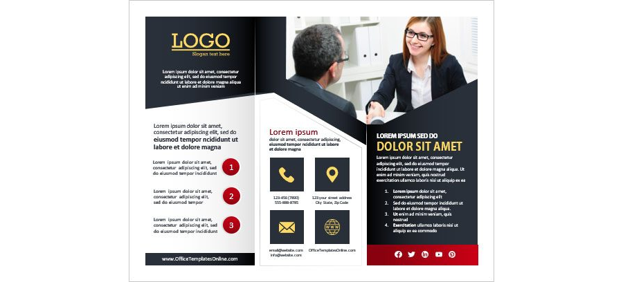 Download Multipurpose Tri-Fold Brochure Template for MS Word