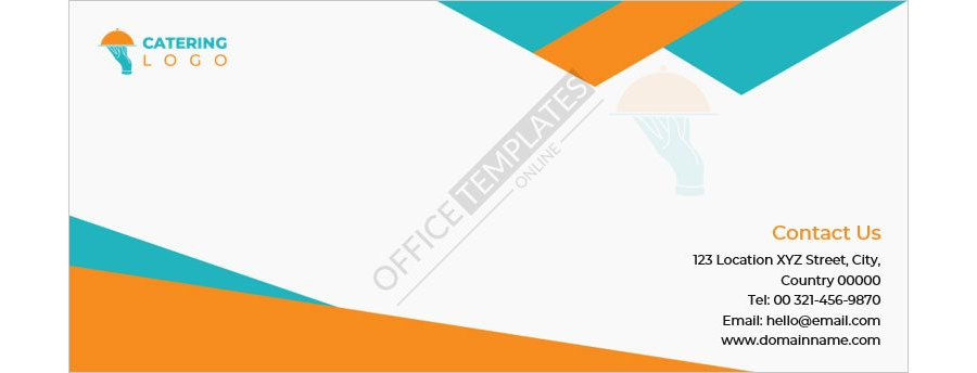 Catering Envelope Template in MS Word format