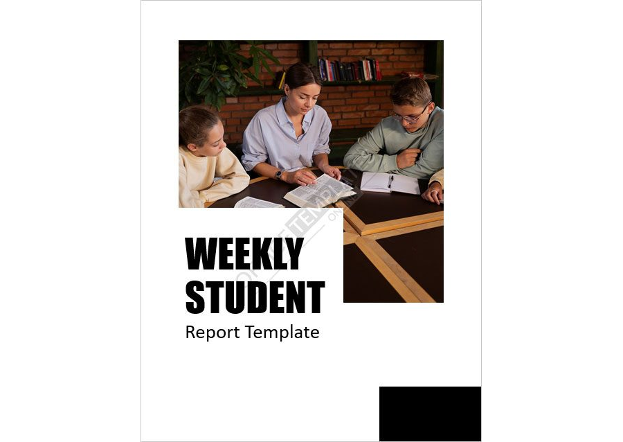 Weekly Student Report Template