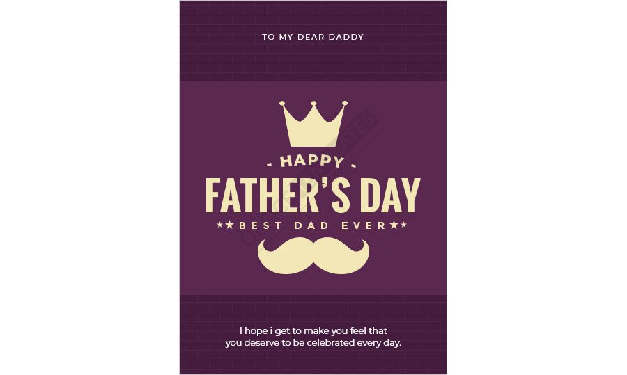 Celebrate Father's Day with Joy: Happy Father's Day Card Template