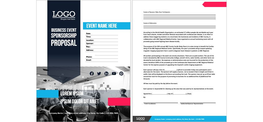 Download Business Event Proposal Template