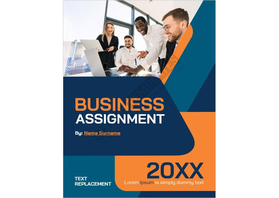 Cover Page Design for Any kind of Business Assignment in MS Word Format