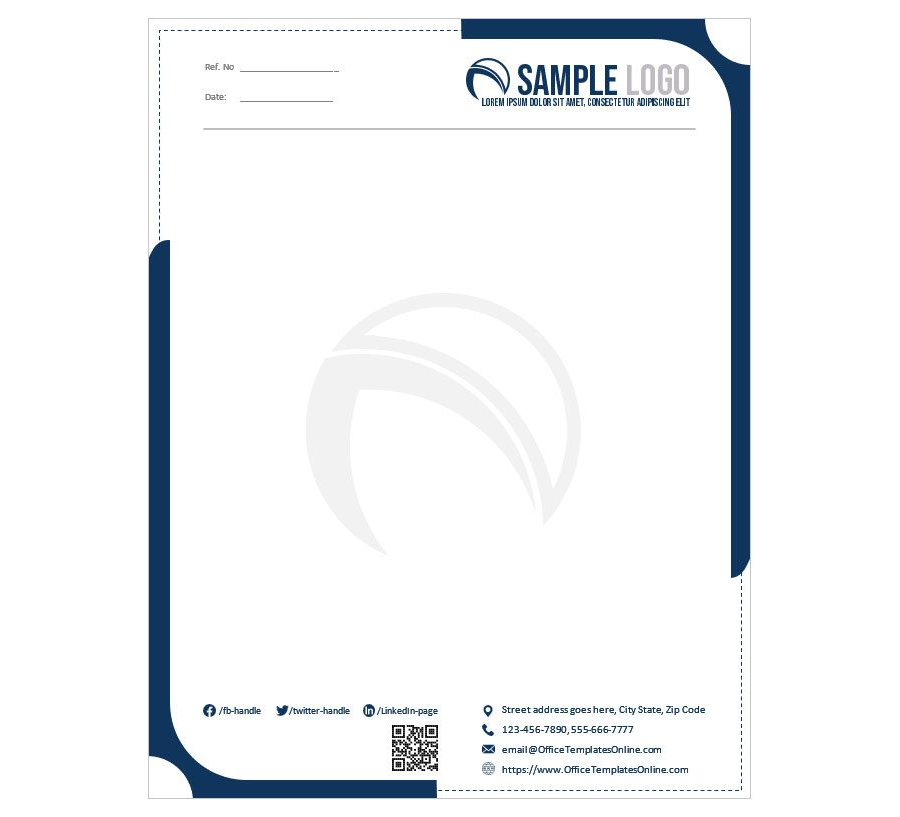 Download Business Letterhead Template in MS Word