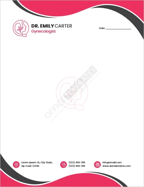 Gynecologist Letterhead Template