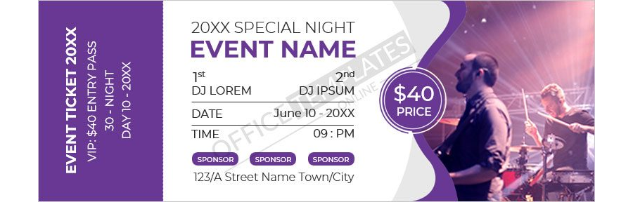 Generic Event Ticket Template