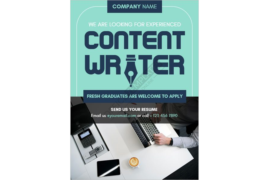 Content Writer Job Vacancy Announcement Template