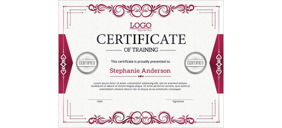 Download Company Training Certificate Template