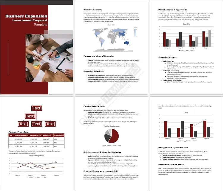 Business Expansion Investment Proposal Template