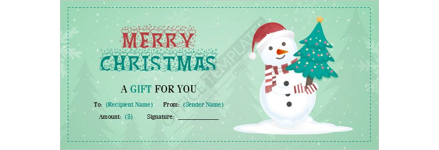 Christmas Gift Certificate Template - 16