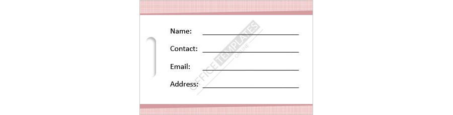 Download Personalized Luggage Name Tag Template in MS Word