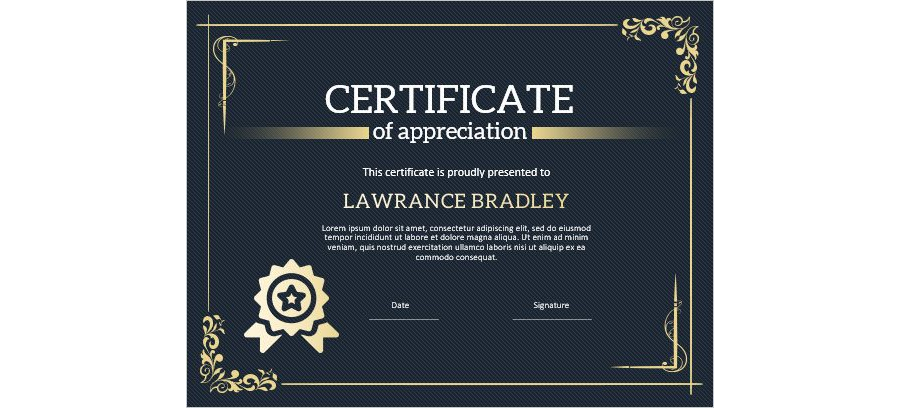 Download Appreciation Certificate for Student Template